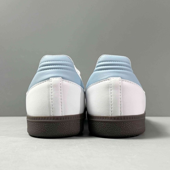 NWT SAMBA OG Anti-slip wear-resistant low shoes women sneakers white blue - Picture 4 of 4